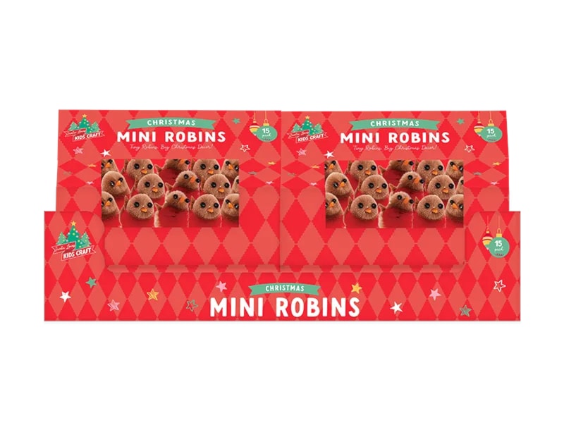 Wholesale Christmas Robins 15pk CDU Wholesale Christmas Robins 15pk CDU