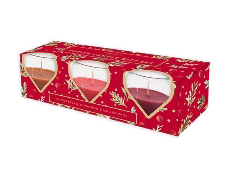 Wholesale Christmas Voitive Candle Set 3pk 42.5g Wholesale Christmas Voitive Candle Set 3pk 42.5g