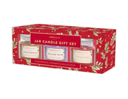 Wholesale Christmas Lidded Candles 3pk 85g