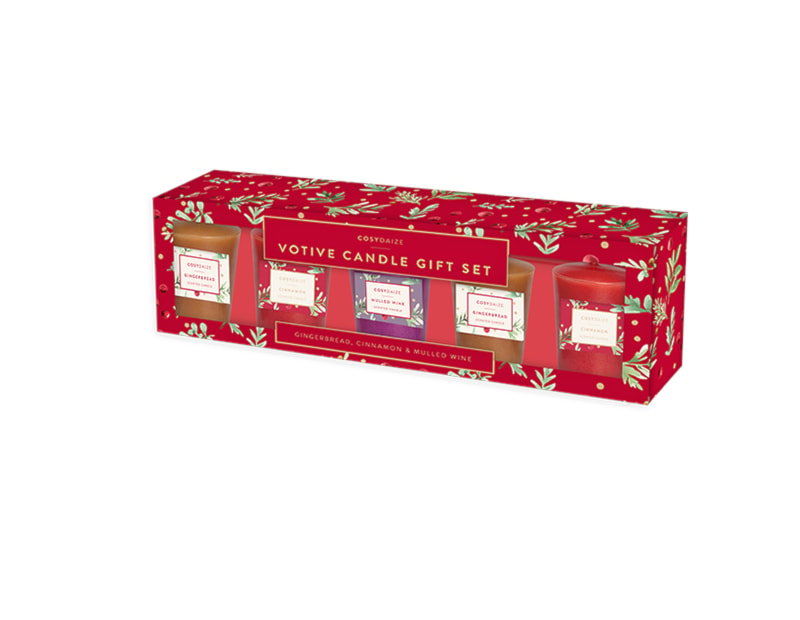 Wholesale Christmas Votive Candles 5pk 52g Wholesale Christmas Votive Candles 5pk 52g