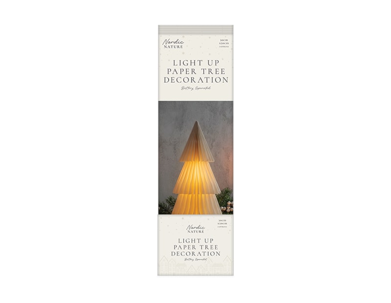 Wholesale Light Up Christmas Tree Paper Decoration CDU Wholesale Light Up Christmas Tree Paper Decoration CDU