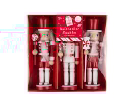 Wholesale Nutcracker Baubles 3pk Wholesale Nutcracker Baubles 3pk