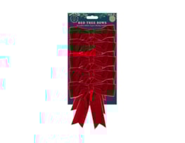 Wholesale Red Tree Bows 6pk Wholesale Red Tree Bows 6pk