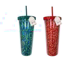 Wholesale Glitter Filled Tumbler 700ml Wholesale Glitter Filled Tumbler 700ml