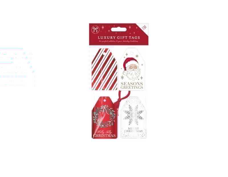 Wholesale Luxury Red Gift Tags 20pk Wholesale Luxury Red Gift Tags 20pk