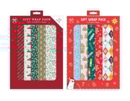 Wholesale Christmas Gift Wrap 10pk Wholesale Christmas Gift Wrap 10pk