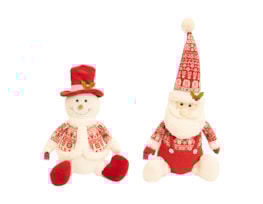Wholesale Plush Christmas Character Sitting Decoration