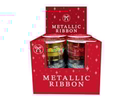 Wholesale Metallic Christmas Ribbon | Bulk Buy Christmas Gift Wrap