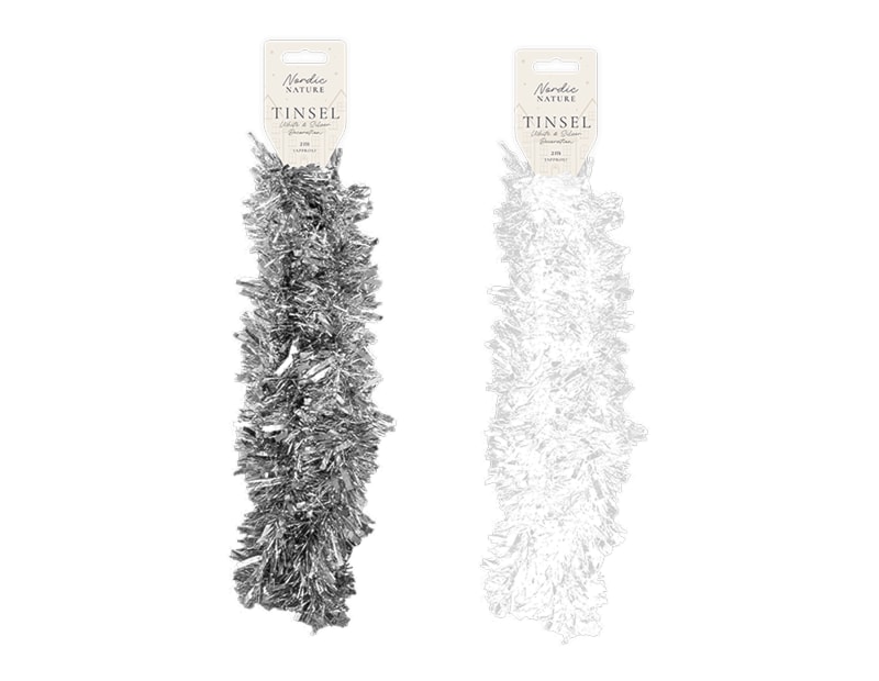 Wholesale White & Silver Christmas Tinsel | Bulk Buy Christmas Decorations Wholesale White & Silver Christmas Tinsel | Bulk Buy Christmas Decorations