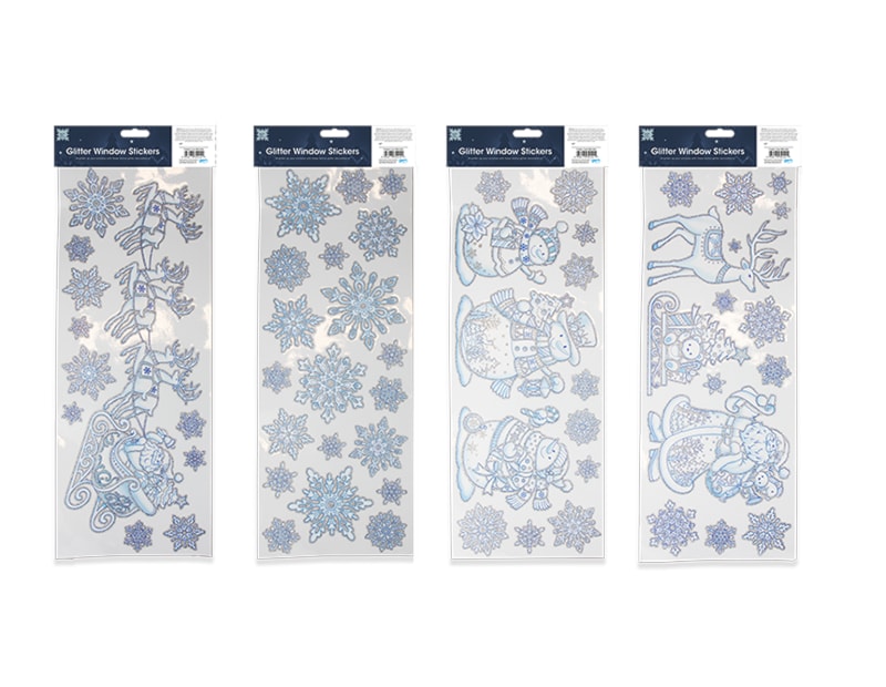 Wholesale Glitter Christmas Window Stickers | Bulk Buy Christmas Decorations Wholesale Glitter Christmas Window Stickers | Bulk Buy Christmas Decorations