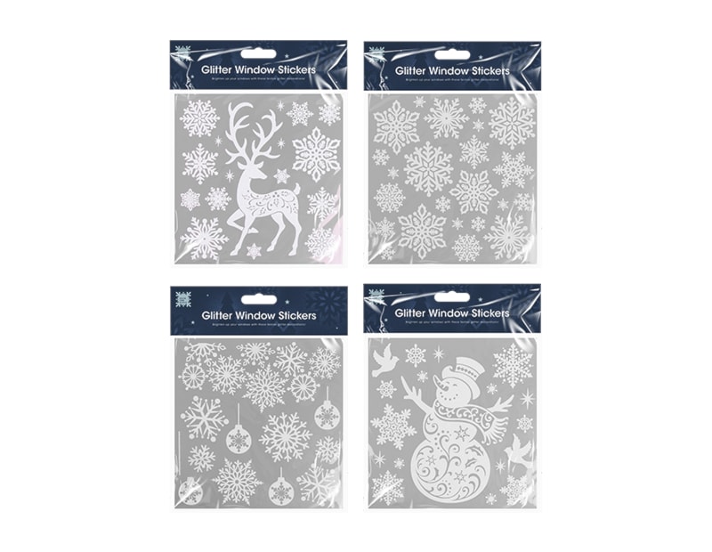 Wholesale Glitter Christmas Window Stickers | Bulk Buy Christmas Decorations Wholesale Glitter Christmas Window Stickers | Bulk Buy Christmas Decorations
