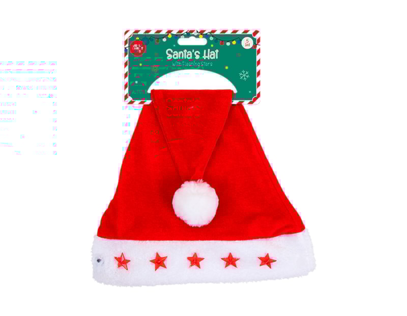 Wholesale Flashing Santa Hats | Bulk Buy Christmas Dress Up Wholesale Flashing Santa Hats | Bulk Buy Christmas Dress Up