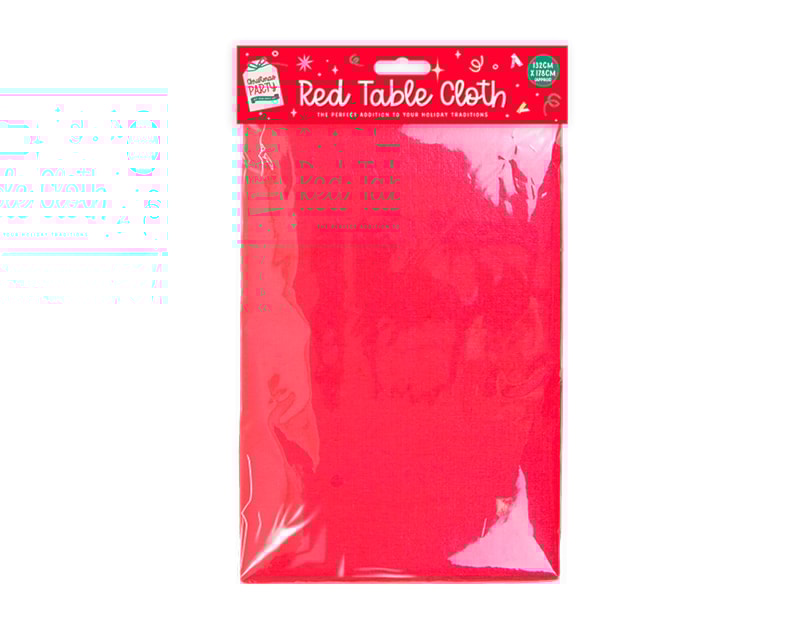 Wholesale Christmas Red Tablecloth | Bulk Buy Christmas Tableware Wholesale Christmas Red Tablecloth