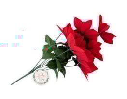 Wholesale Poinsettia Flower Christmas Spray 45cm | Bulk Buy Christmas Flowers Wholesale Poinsettia Flower Christmas Spray 45cm | Bulk Buy Christmas Flowers