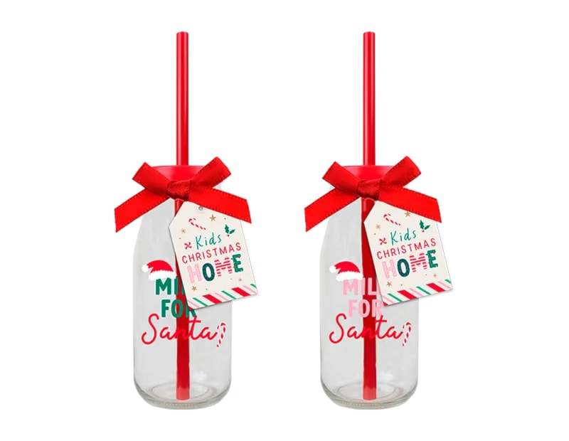Wholesale Christmas Glass Milk Bottles | Bulk Buy Christmas Homeware Wholesale Christmas Glass Milk Bottles | Bulk Buy Christmas Homeware