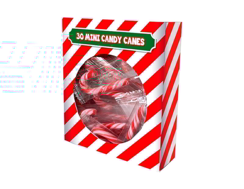 Wholesale Mini Mint Flavour Candy Canes 30pk Wholesale Mini Mint Flavour Candy Canes 30pk