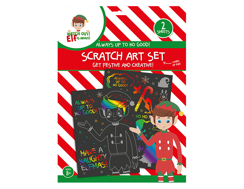 Wholesale Elf Scratch Art Set