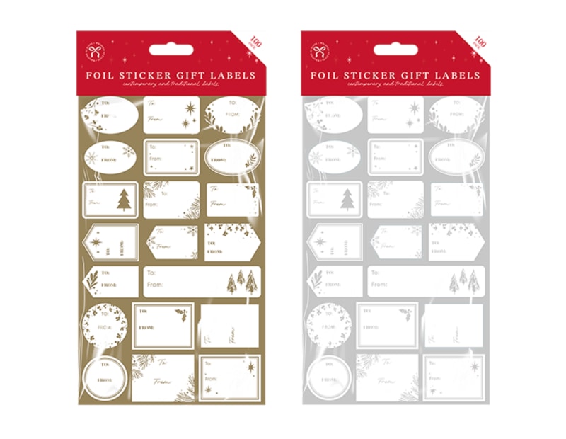 Wholesale Foiled Christmas Gift Labels Wholesale Foiled Christmas Gift Labels