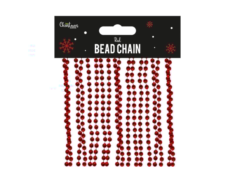 Wholesale Red Bead Chains | Bulk Buy Christmas Decorations Wholesale Red Bead Chains | Bulk Buy Christmas Decorations