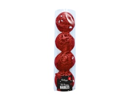 Wholesale Red Hanging Baubles | Bulk Buy Christmas Decorations Wholesale Red Hanging Baubles