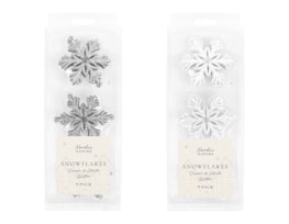 Wholesale Rose Gold Glittered Christmas Snowflakes Wholesale Rose Gold Glittered Christmas Snowflakes