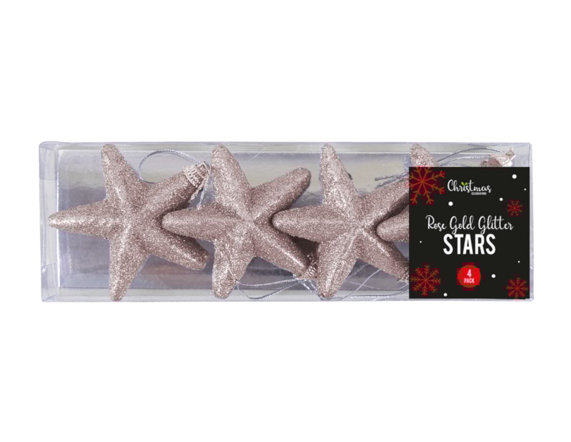 Wholesale Glittered Star Christmas Tree Decorations Wholesale Glittered Star Christmas Tree Decorations