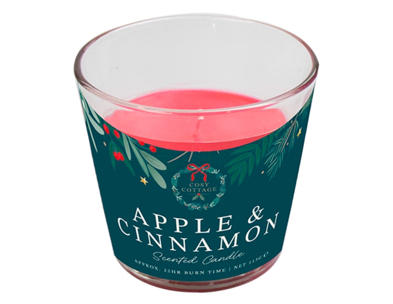 Wholesale Apple & Cinnamon V Cup Candle Wholesale Apple & Cinnamon V Cup Candle