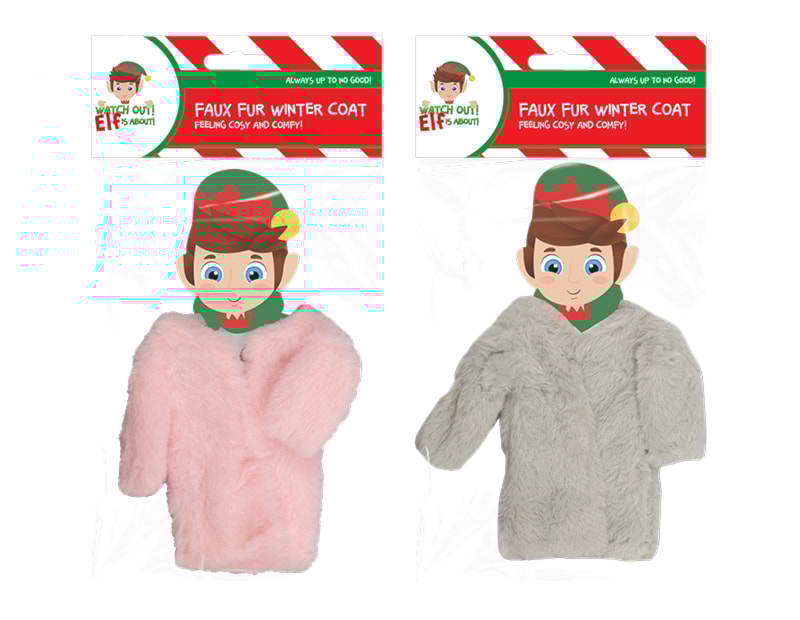Wholesale Christmas Elf Faux Fur Winter Coat elf on the shelf bulk buy