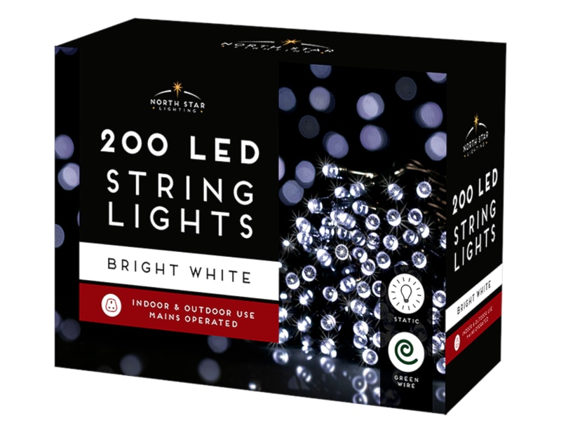 Wholesale Christmas Lights - 200 LED Bright White Wholesale Christmas Lights - 200 LED Bright White
