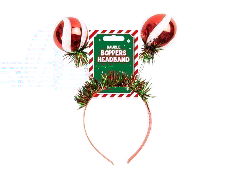 Wholesale Christmas Bauble Bopper Headband | Bulk Buy Christmas Dress Up Wholesale Christmas Bauble Bopper Headband