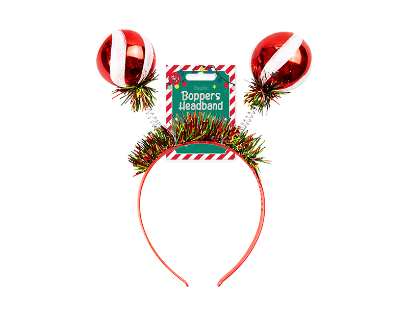 Wholesale Christmas Bauble Bopper Headband | Bulk Buy Christmas Dress Up Wholesale Christmas Bauble Bopper Headband | Bulk Buy Christmas Dress Up