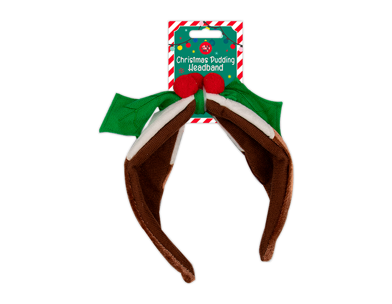 Wholesale Christmas Pudding Headband | Bulk Buy Christmas Dress Up Wholesale Christmas Pudding Headband | Bulk Buy Christmas Dress Up
