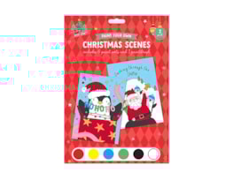 Wholesale Xmas Paint By Numbers 2 Pack
