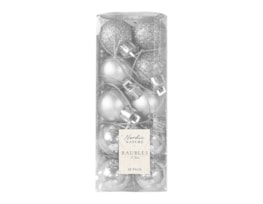 Wholesale Silver Baubles 2.5cm Wholesale Silver Baubles 2.5cm