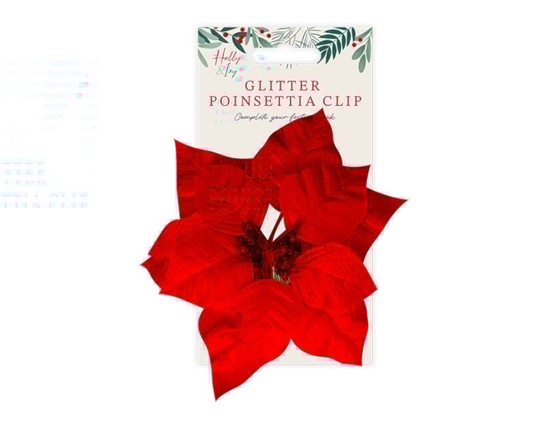 Wholesale Poinsettia Clip Wholesale Poinsettia Clip