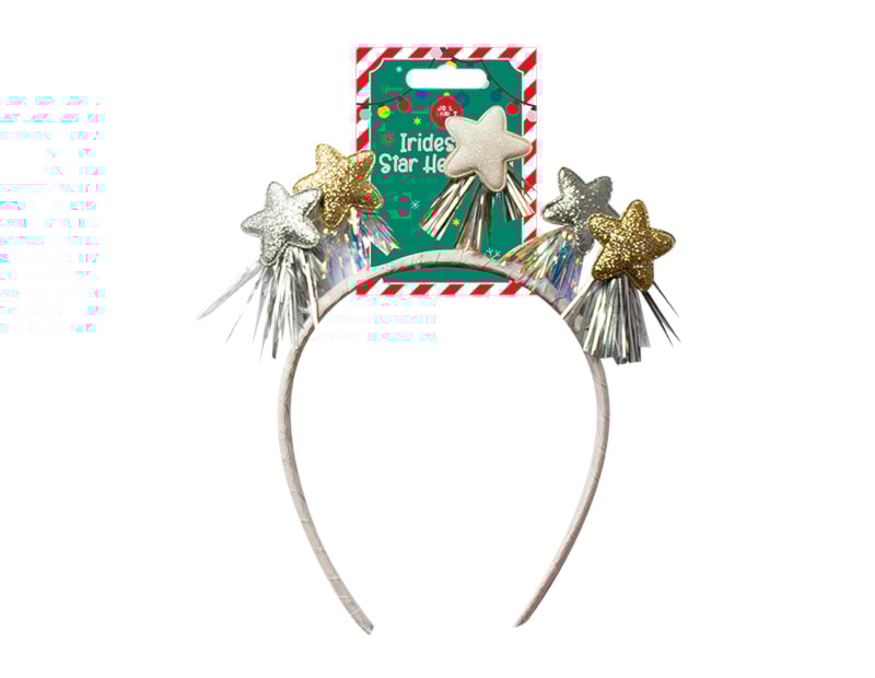 Wholesale Iridescent Star Headband | Bulk Buy Christmas Dress Up Wholesale Iridescent Star Headband | Bulk Buy Christmas Dress Up