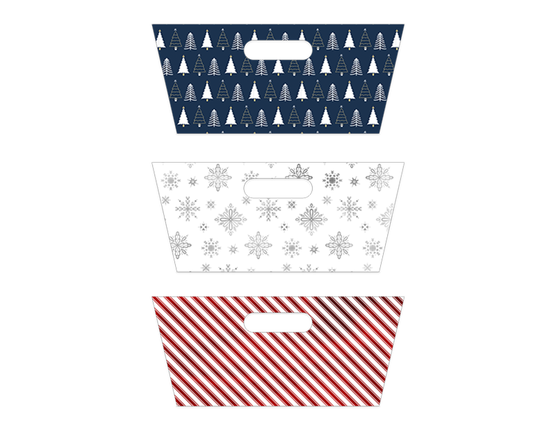 Wholesale Rectangle Printed Hamper Tray With Foil | wholesale christmas hampers