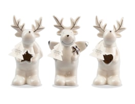 Wholesale Ceramic Reindeer Ornament | Bulk Buy Christmas Ornaments Wholesale Ceramic Reindeer Ornament