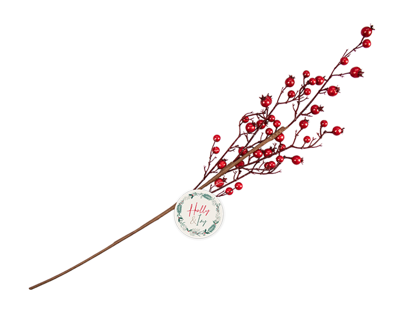 Wholesale Artificial Red Berry Branch 70cm wholesale christmas flowers