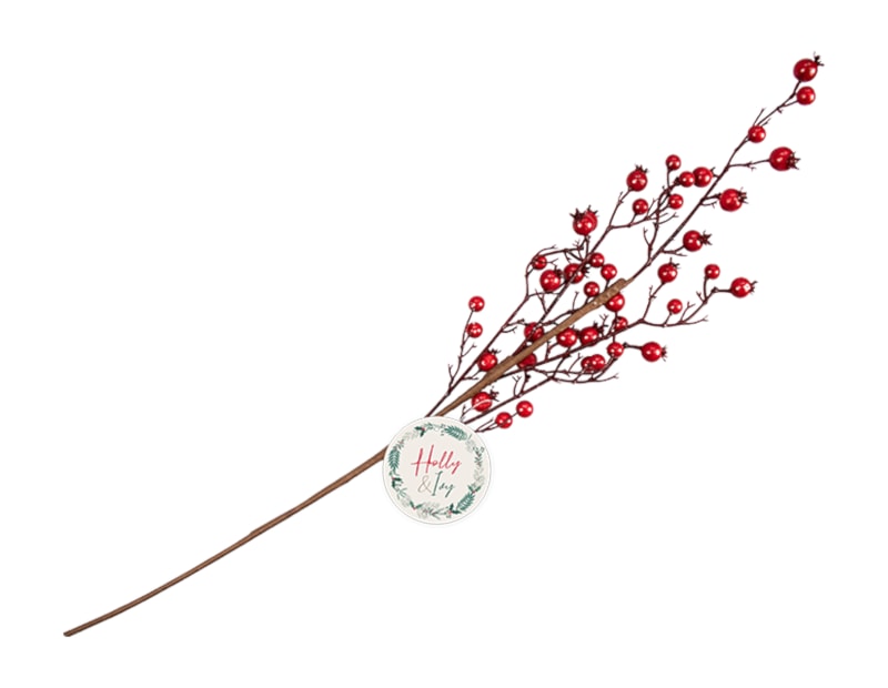 Wholesale Artificial Red Berry Branch 70cm wholesale christmas flowers