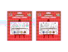 Wholesale Christmas Paint your own canvas with stand Wholesale Christmas Paint your own canvas with stand