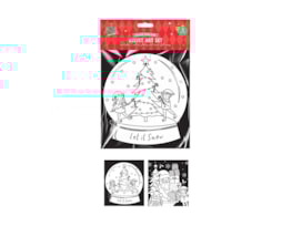 Wholesale Christmas velvet Colouring set 2pk
