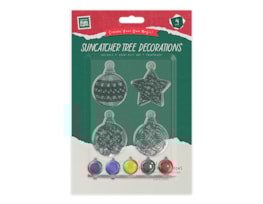 Wholesale Christmas Suncatcher Tree Decorations with paint 4pk Wholesale Christmas Suncatcher Tree Decorations with paint 4pk