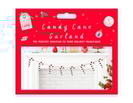 Wholesale Foiled Candy Cane Garland | Bulk Buy Christmas Partyware Wholesale Foiled Candy Cane Garland | Bulk Buy Christmas Partyware
