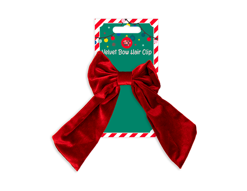Wholesale Velvet Hair Bow Clip | Bulk Buy Christmas Dress Up Wholesale Velvet Hair Bow Clip | Bulk Buy Christmas Dress Up