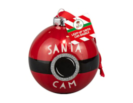 Wholesale Light- Up Santa Cam Bauble elf wholesale uk