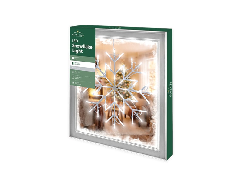 Wholesale LED Flashing Snowflake Light 34.5cm Wholesale LED Flashing Snowflake Light 34.5cm