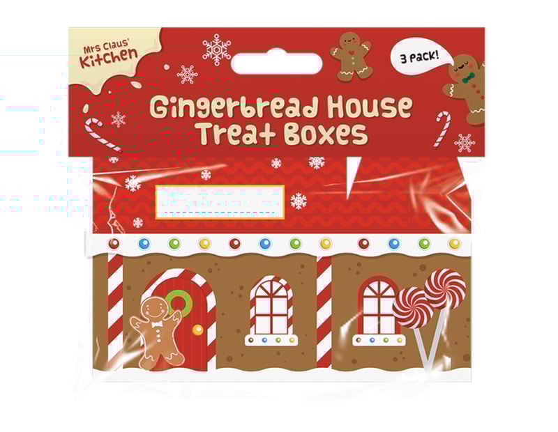 Wholesale Gingerbread House Treat Boxes | Bulk Buy Christmas Kitchenware Wholesale Gingerbread House Treat Boxes | Bulk Buy Christmas Kitchenware