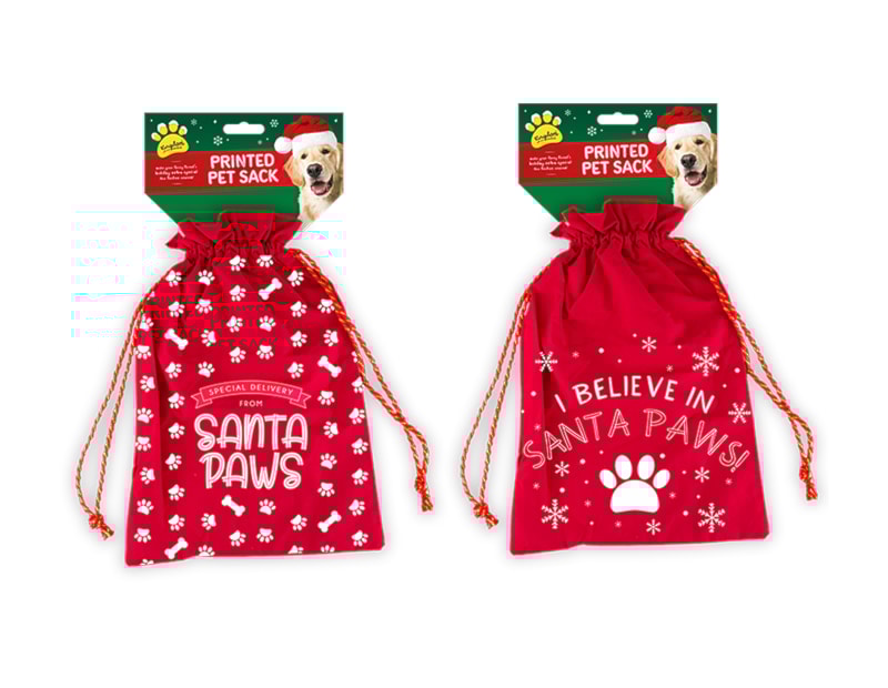 Wholesale Printed Pet Christmas Sack | christmas dog toys wholesale uk Wholesale Printed Pet Christmas Sack | christmas dog toys wholesale uk