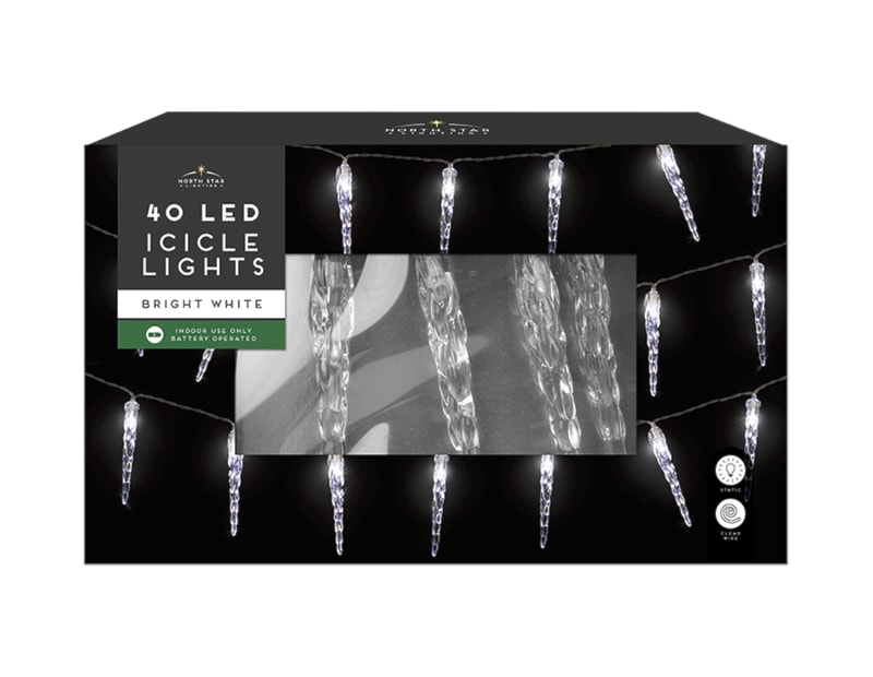 Wholesale 40 LED ultra bright icicle lights outdoor christmas lights wholesale